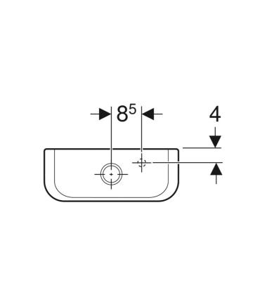 Cassetta per wc monoblocco Geberit Icon Square 228950000