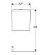 Cistern for monobloc toilet Geberit Icon Square 228950000