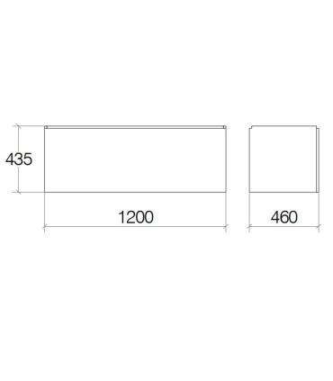 Lineabeta Grela wall-hung washbasin cabinet 1 drawer and right internal drawer