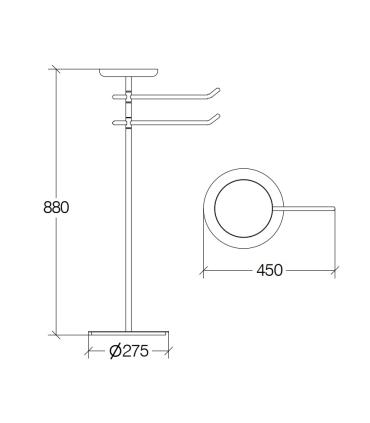 Support de lavabo Lineabeta Stela 5112