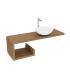 Gobba left top for washbasin with Lineabeta De Sora exposed brackets