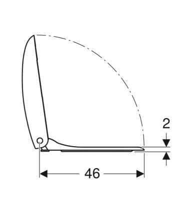 Toilet seat Geberit Citterio 500.540.01.1