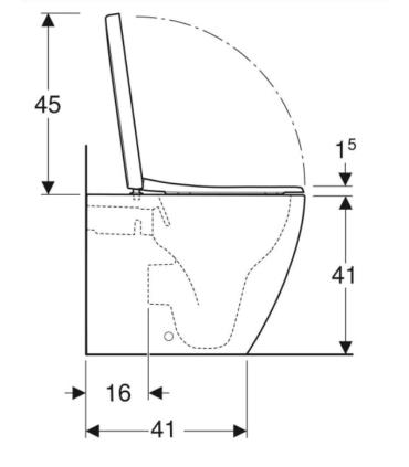 Back to wall toilet Geberit Icon New