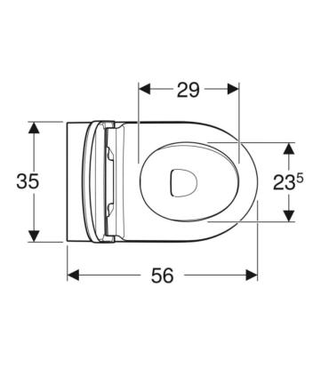 Back to wall toilet Geberit Icon New