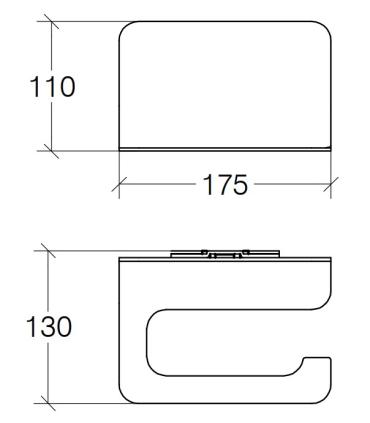 Portasalviette o porta accessori, Lineabeta, Serie Grela, art.51708