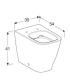 Back to wall toilet Geberit Smyle Square rimfree