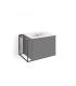 Lineabeta Grela wall-hung washbasin cabinet 1 large drawer + internal drawer