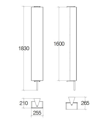 Lineabeta Pikà 8293 floor-standing revolving column