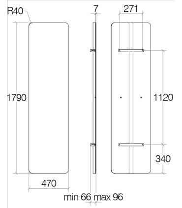 Termoarredo elettrico Lineabeta Caligo