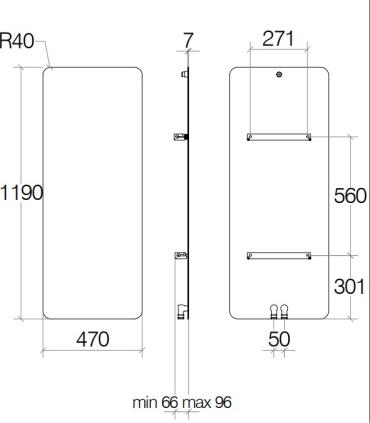 Lineabeta Caligo water radiator