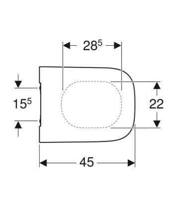 Geberit toilet seat Smyle Square collection