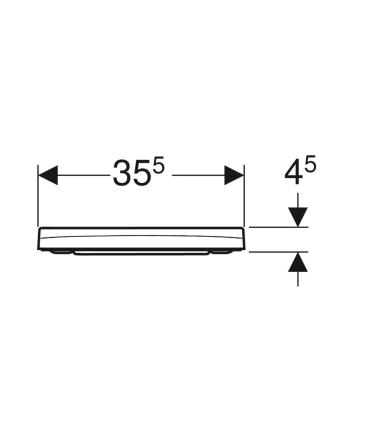 Sedile wc Geberit collezione Smyle Square