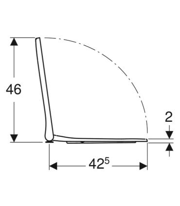 Geberit toilet seat Smyle Square collection