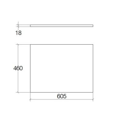 Plateau pour base suspendue Lineabeta série Grela