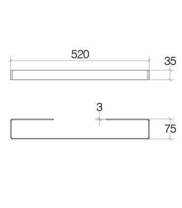 Towel holder for Lineabeta Caligo electric radiator 7509