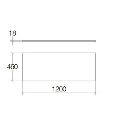 Plateau pour base suspendue Lineabeta série Grela