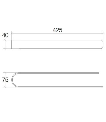 Porte-serviettes pour radiateur à eau Lineabeta Série Caligo 75092