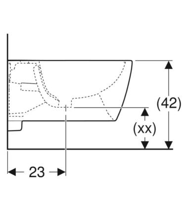 Geberit Icon New bidet suspendu un trou