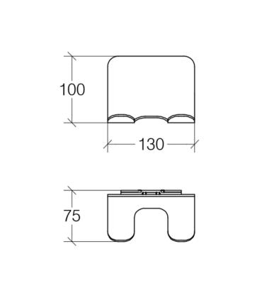 Appendino, Lineabeta, Serie Curva', Modello, 5150, doppio, alluminio