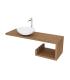 Bosse droite pour lavabo avec supports apparents Lineabeta De Sora