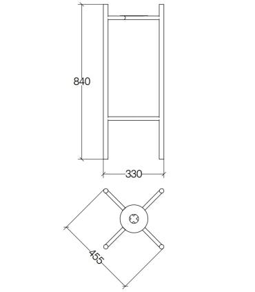 Lineabeta washbasin unit Cadin 6663 series