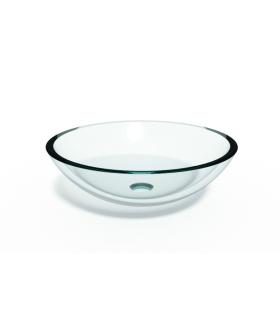 Countertop washbasin in glass Lineabeta Acquaio