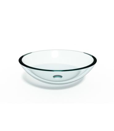 Countertop washbasin in glass Lineabeta Acquaio