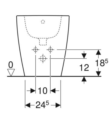 Back to wall bidet Geberit Icon New