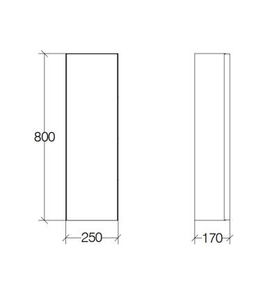 Lineabeta wall unit with mirror door Ciacole 8051