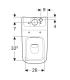 Geberit Icon Square monobloc cistern toilet