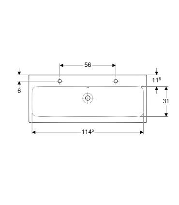 2-hole basin mixer Geberit Icon 124020000