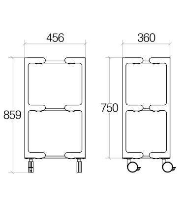 Carrello su ruote Lineabeta Careto 5450