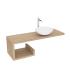 Gobba left top for washbasin with Lineabeta De Sora exposed brackets