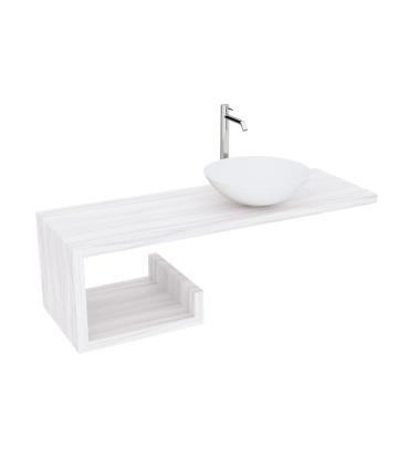 Gobba left top for washbasin with Lineabeta De Sora exposed brackets