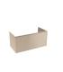Suspended furniture for double washbasin Lineabeta Grela 1 drawer and inside