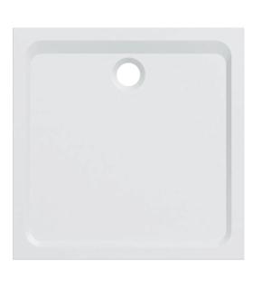 Square shower tray in resin stone Geberit Melua
