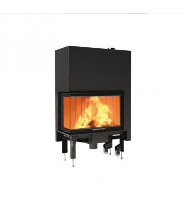 Right-hand Edilkamin Windo2 wood-burning fireplace