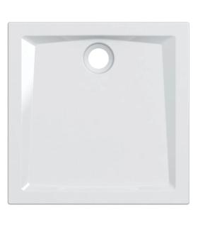 Square shower tray in fine porcelain stoneware Geberit 60