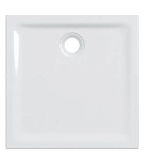 Square shower tray in fine porcelain stoneware Geberit 45