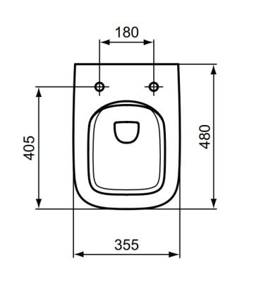 Rimless Ideal Standard I.Life S wall-hung toilet