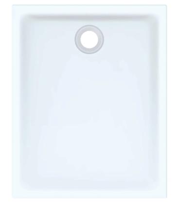 Rectangular shower tray in fine porcelain stoneware Geberit 45