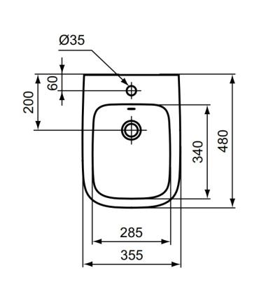 Wall hung bidet Ideal Standard I-Life S