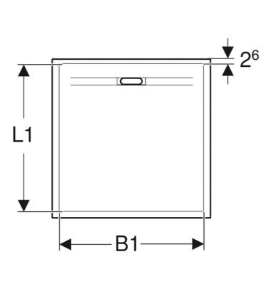 Geberit 35 Square Shower Tray