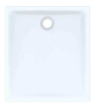 Rectangular shower tray in fine porcelain stoneware Geberit 45