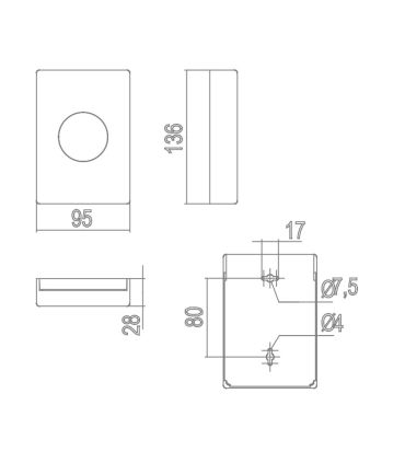 Distributore sacchetti igienici INDA Hotellerie, 10x3x14 Cromo AV042A