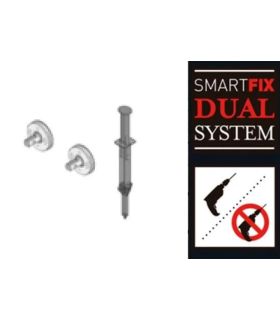 Pomd'or Kubic RC0121 kit 2 supporti cromo con smartfix art.RC0121000