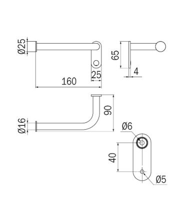 Paper holder 16 cm collection Ego Inda