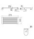 Shower Linear grid, Inda collection Hotellerie