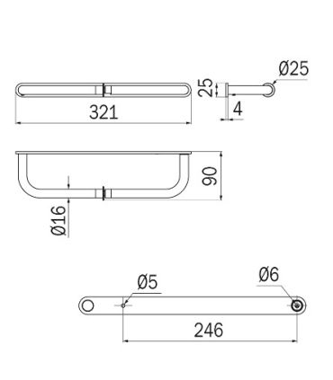 Double paper holder, Inda collection Ego