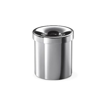 Bathroom dustbin with cover, Inda collection Ego, stainless steel